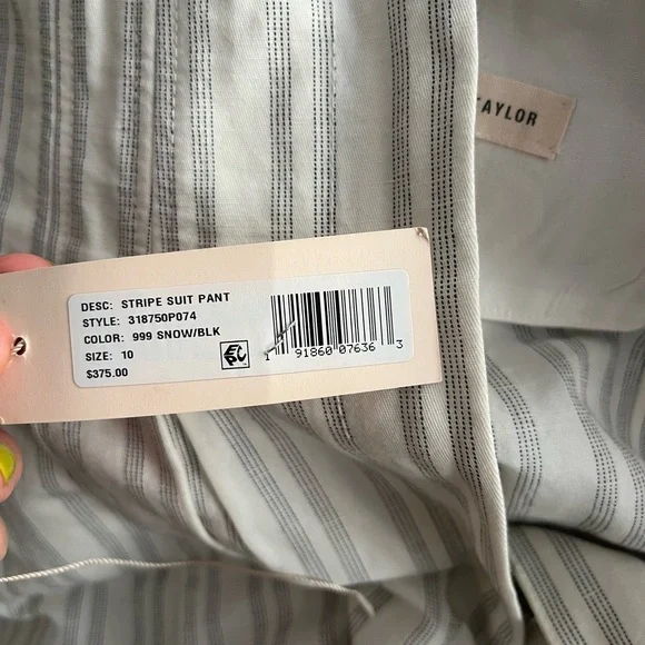 Rebecca Taylor Striped Trousers - Picture 5 of 6